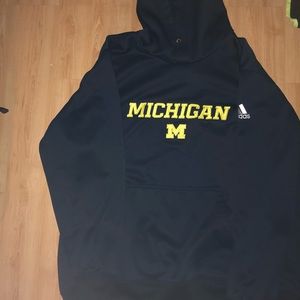 ADIDAS NAVY BLUE MICHIGAN SWEATSHIRT